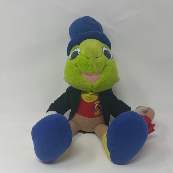 Mattel Other - Vintage Disney Jiminy Cricket Plush Mattel 1992 14" Pinocchio Stains Noted